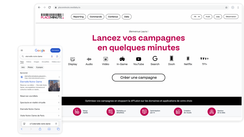 Pilotez vos campagnes publicitaires avec CommMinute
